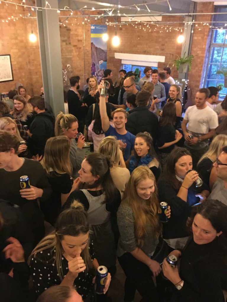 Vibe Teachers all enjoying Friday Drinks at Vibe HQ