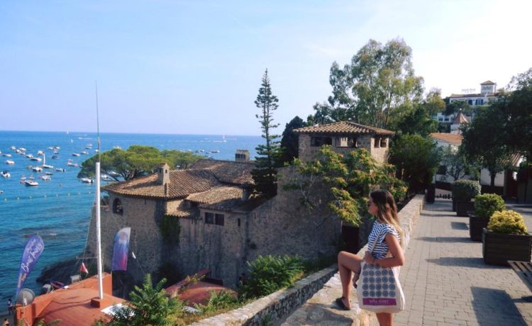 Vibe Teacher Abbey taking in the scenery in Costa Bravo