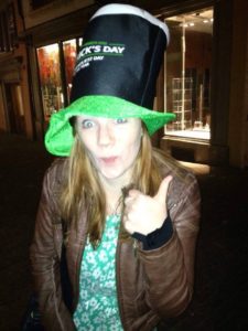 Vibe Teacher Caitlin celebrating St Patricks Day