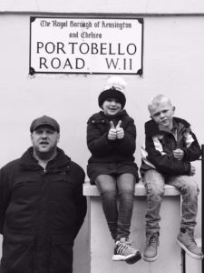 Vibe Teacher Jimmy taking in the sights at Portobello Road