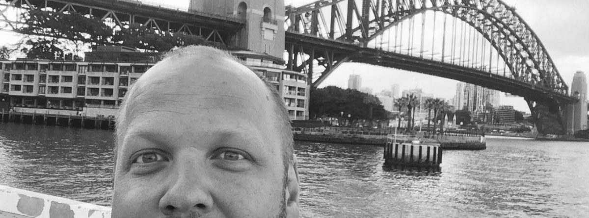 Vibe Teacher Jimmy taking in the Sydney Harbour Bridge