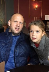 Vibe Teacher Jimmy with his daughter
