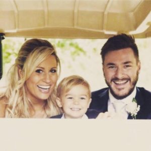 Vibe Teacher Sophie on her wedding day with son Oscar