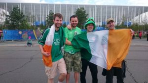 Vibe Teacher Ian supporting the Irish at the Olympics
