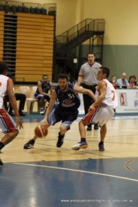 Vibe SEN Teacher Josh playing basketball