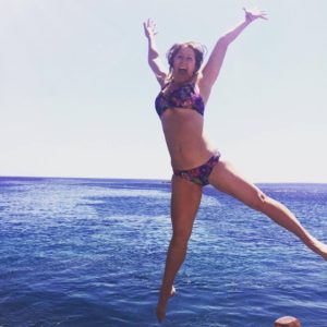 Vibe Teacher Lizzie Greek Island hopping in Paros