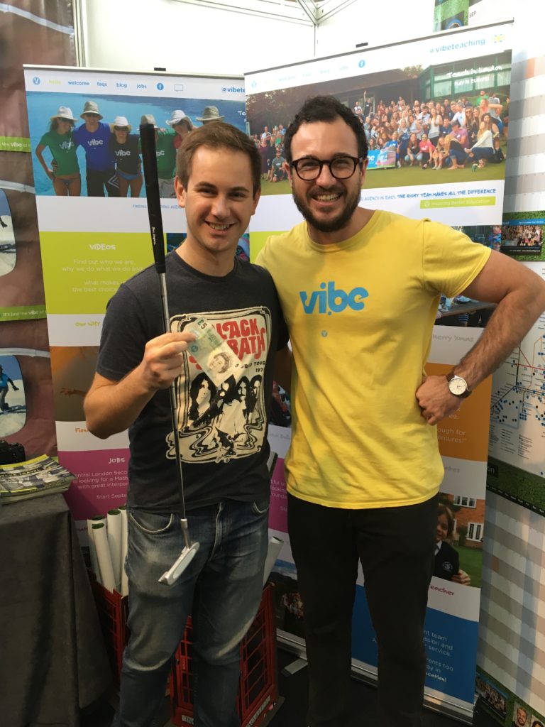 Vibe Teacher Cam at the TNT Travel Show in London