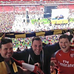 Vibe Teachers enjoying the football in London