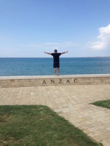 Vibe Teaching Agencies Australian Jacob at Anzac Cove in Turkey