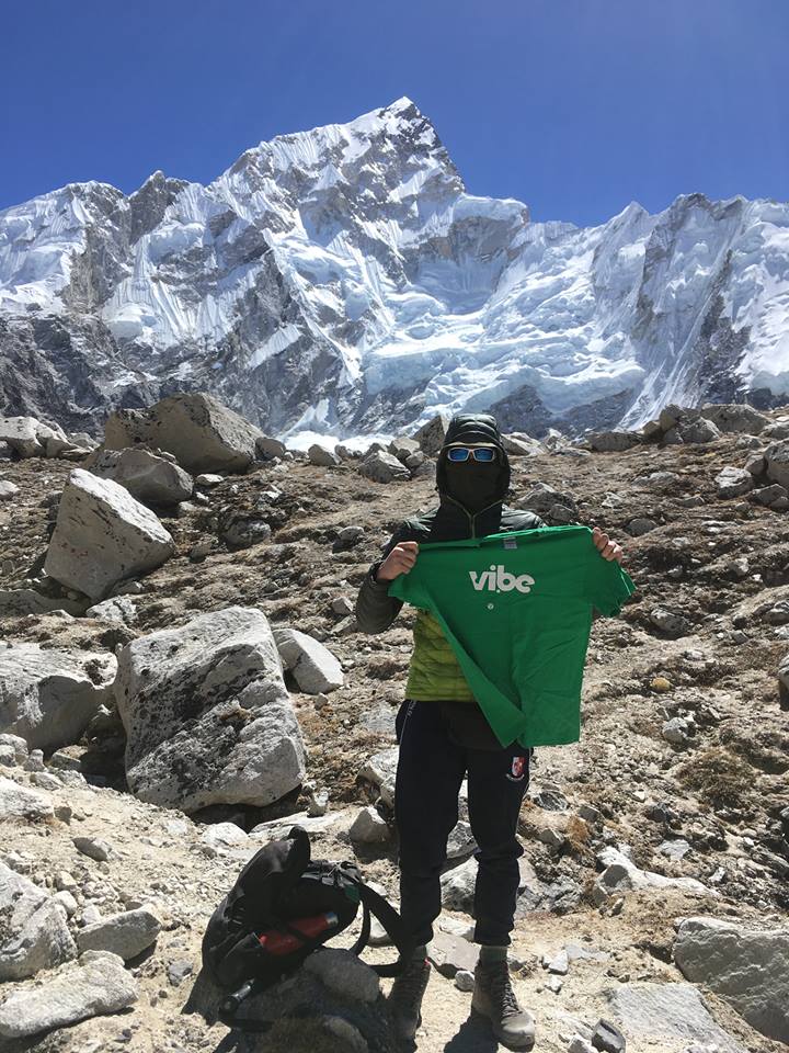 Viber Daire on a break from Teaching in London climbing the Himalayas in India