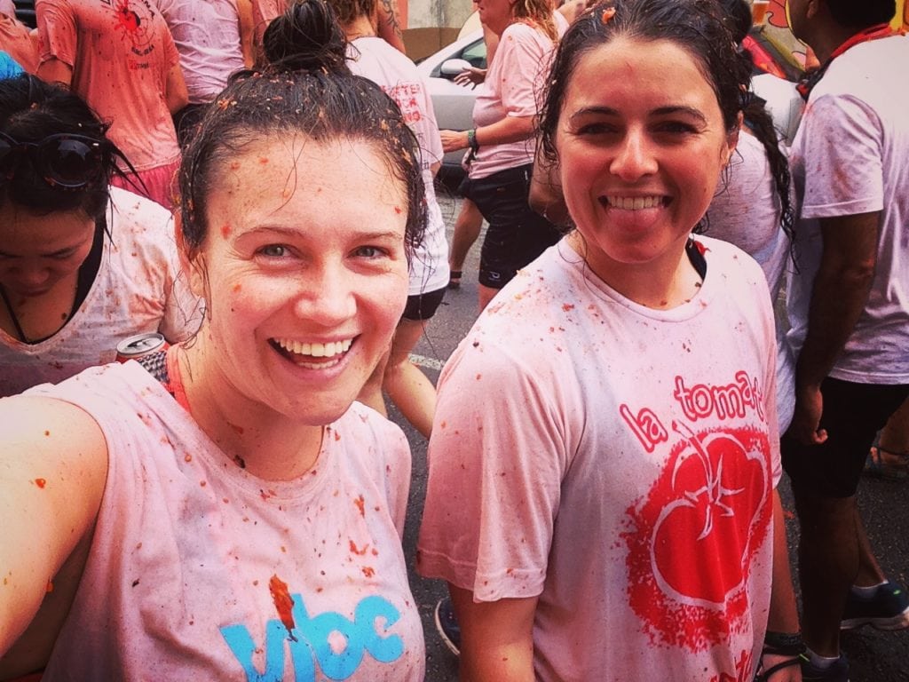 Sophie from London Teaching Agency Vibe at La Tomatina