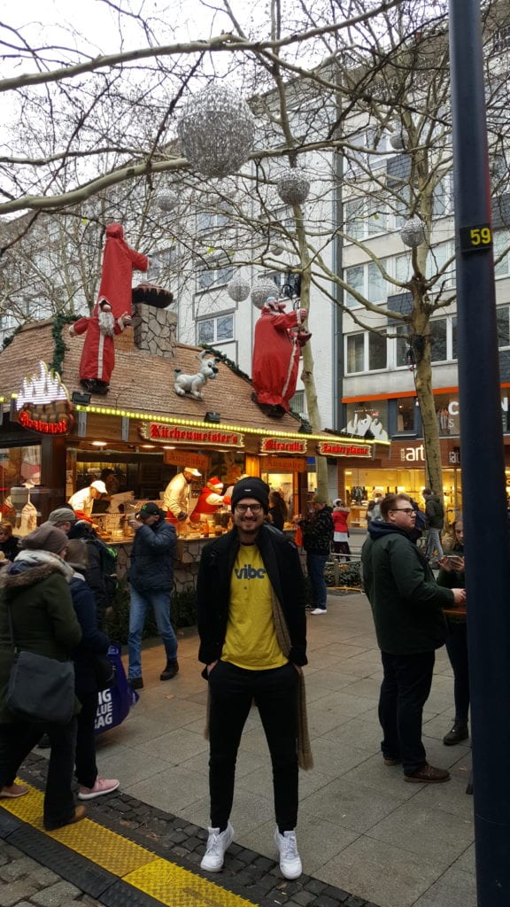 Vibe Teaching's Adam in Cologne at the Christmas Markets
