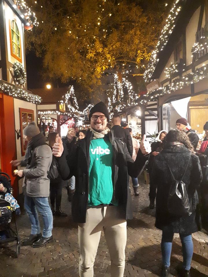 London Teacher Adam in Cologne Christmas markets