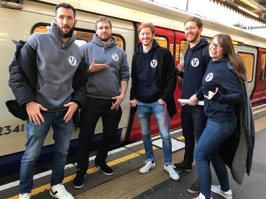 Teachers from vibe on the Underground platform