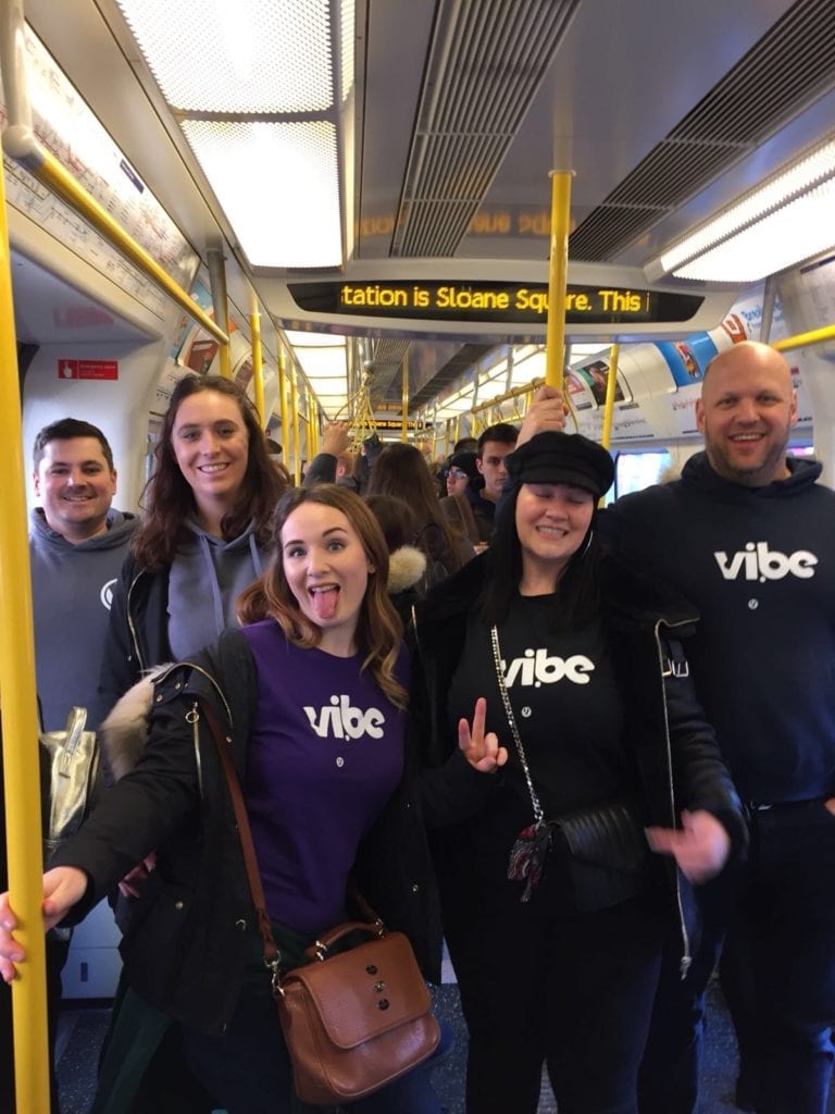 Teachers from Vibe on the Tube in London